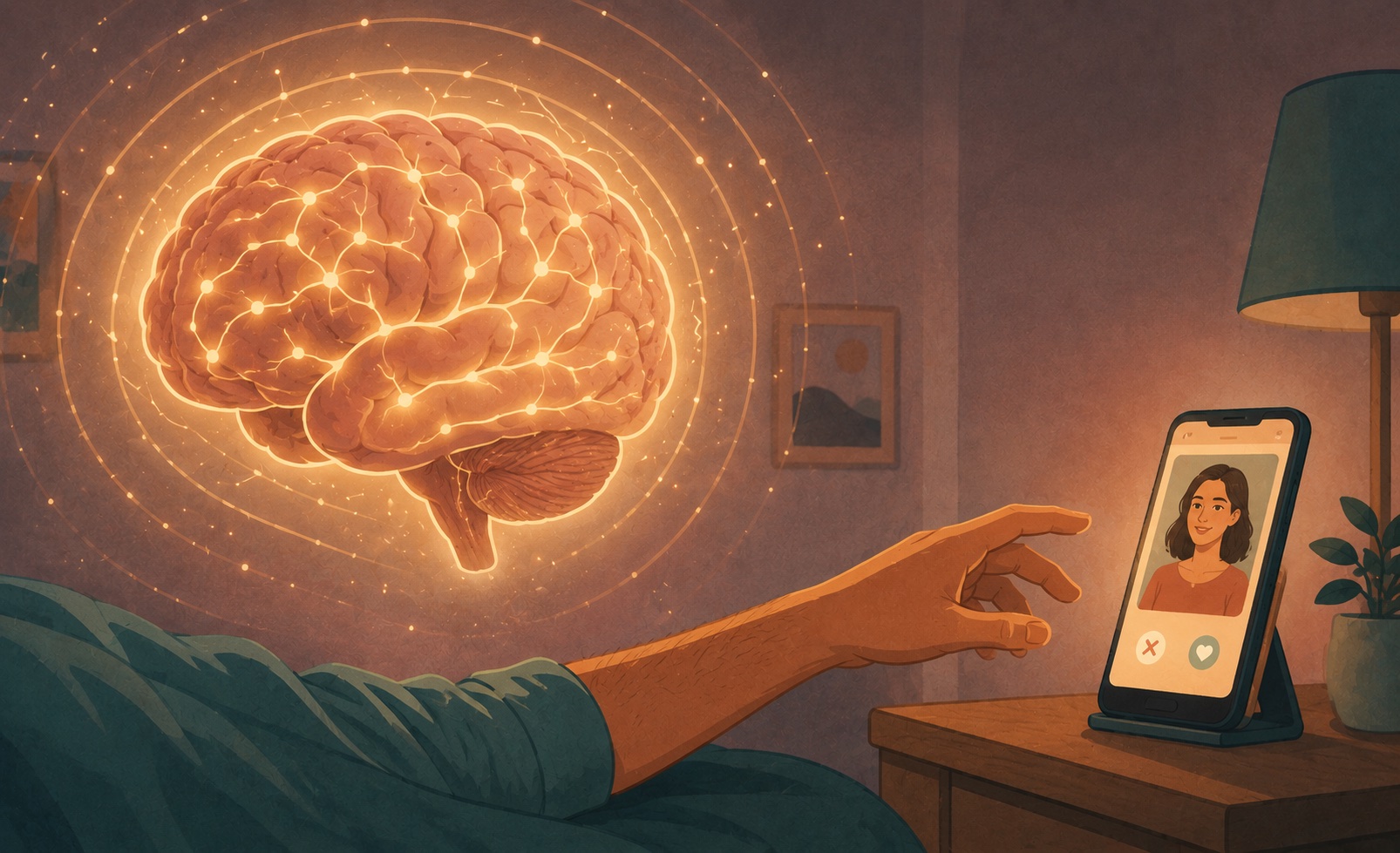 Your Brain Decided Whether You'd Like Someone Before You Opened Tinder